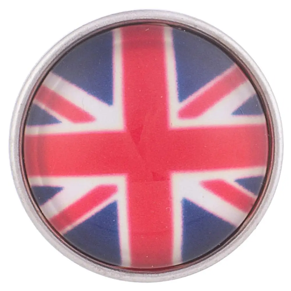 10 шт./партия стеклянные печатные женские защелкивающиеся кнопки-подвески