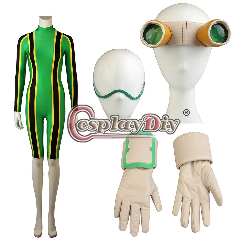 Косплей diy аниме My Hero academic Boku no Tsuyu Asui Костюм с очками L320|Костюмы аниме| |