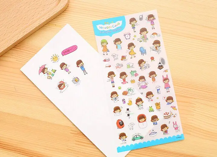 6 шт. наклейки из ПВХ для ежедневного скрапбукинга дневника телефона товары