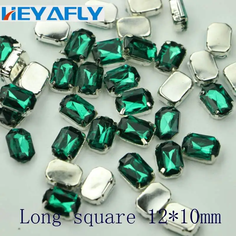 Long square 70PCS 50 г зеленый DIY Ручное шитье ручка дрель Моделирование ювелирных изделий мешок обуви декоративный материал аксессуары для одежды - Цвет: Long square 70PCS