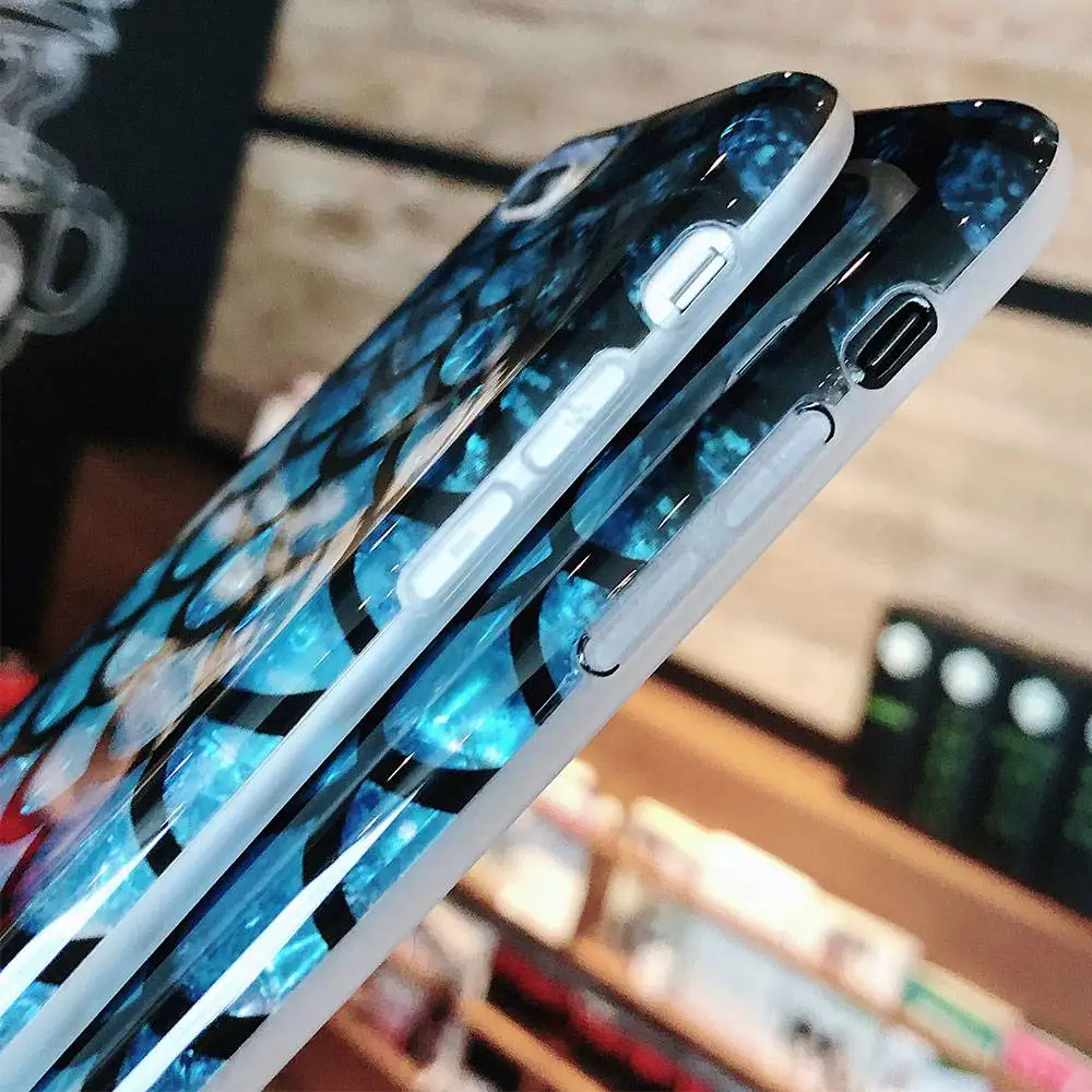 KISSCASE Fish Scale Pattern Phone Case For iPhone 7 Plus X XR XS MAX Luxury Soft TPU Cases 8 6 6S Back Covers |