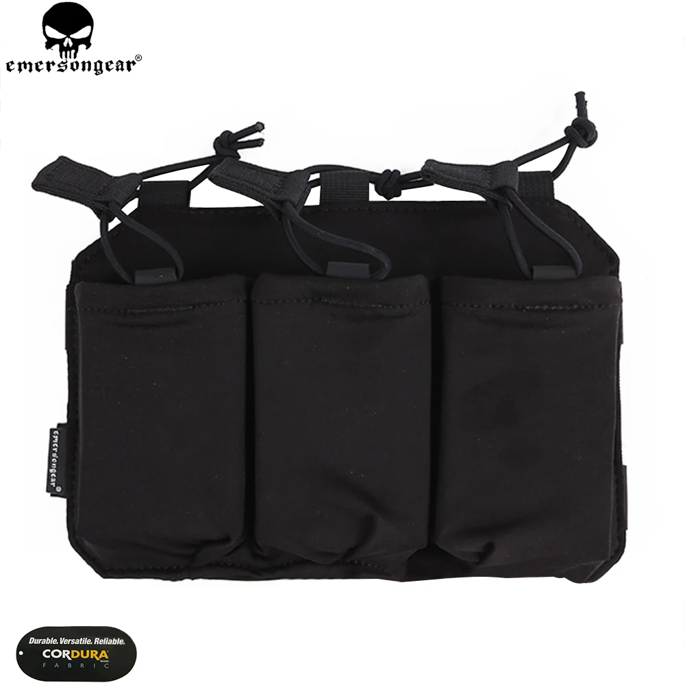 Сумка для магазина EMERSON Triple SS Vest 5 56/7 62 сумка Emersongear Tacrical Mag Pouch Multicam Black EM6402| |