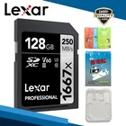 Карта памяти Lexar Original SD Card 1667X 250, МБс., 64 ГБ, 128 ГБ, 256 ГБ, SDXC UHS-II, U3, для цифровой камеры 3D 4K