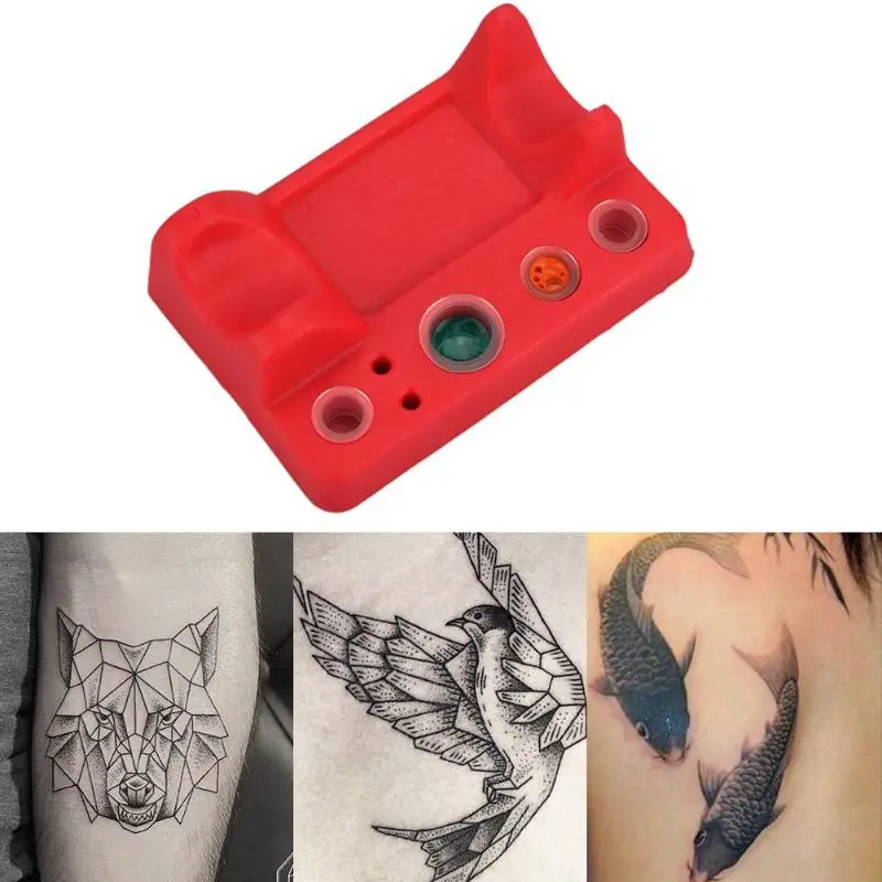 Силиконовый держатель для пигментных чернил татуировок подставка краски стойка