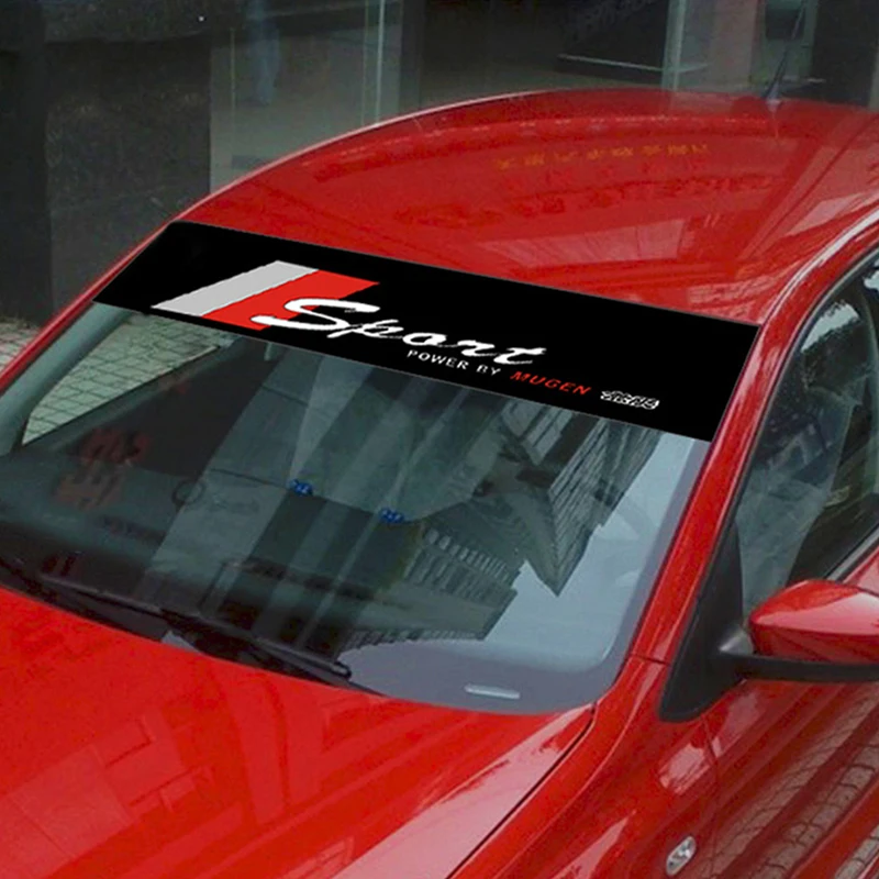 1Pcs Car Styling Front Windshield Waterproof Stickers For Nissan Qashqai Opel Astra J H Kia Ceed Sorento Skoda Octavia A5 A7 2 | Автомобили