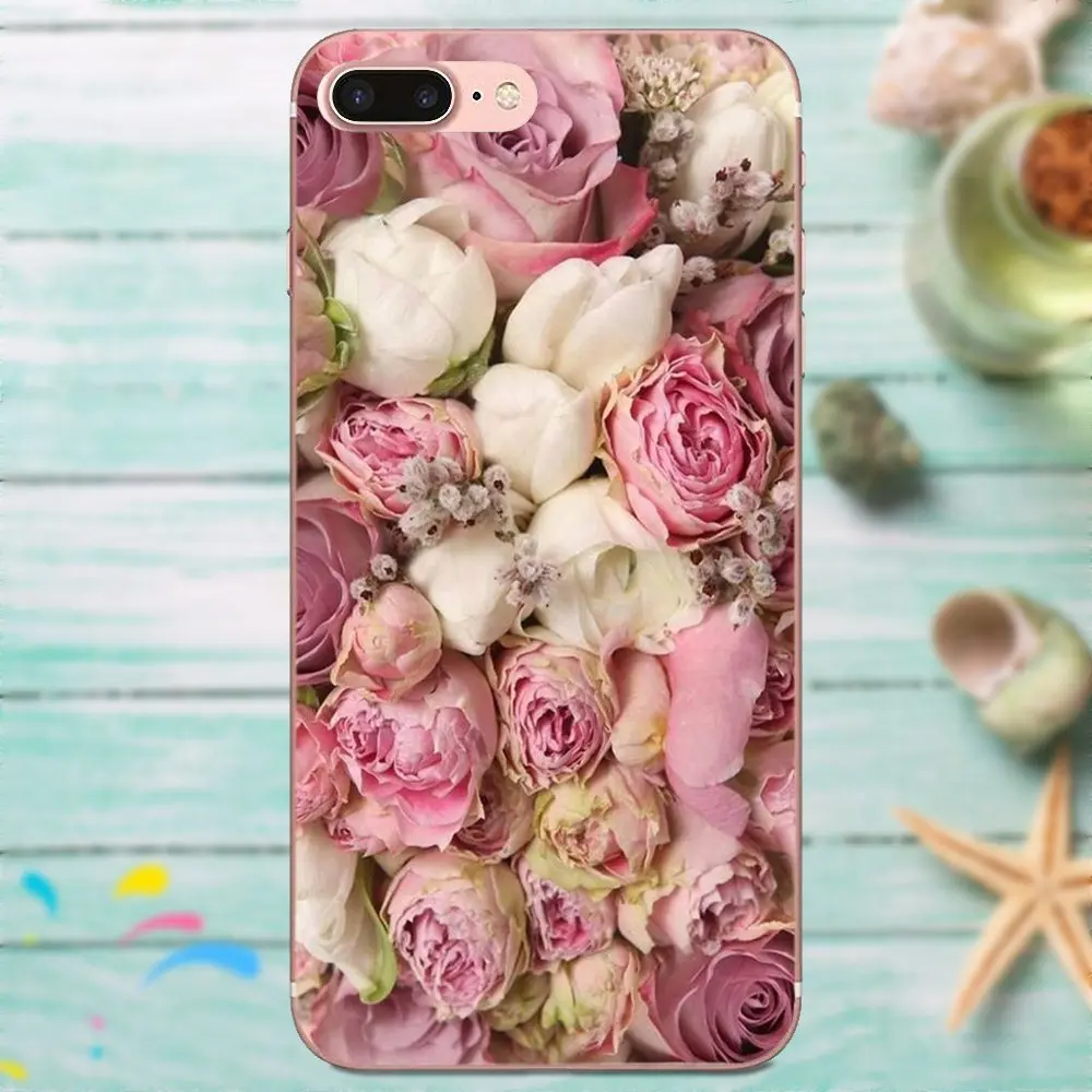 TPU чехол для мобильного телефона Beauty Peach Ranunculus Flower Galaxy J1 J2 J3 J330 J4 J5 J6 J7 J730 J8 2015 2016 2017
