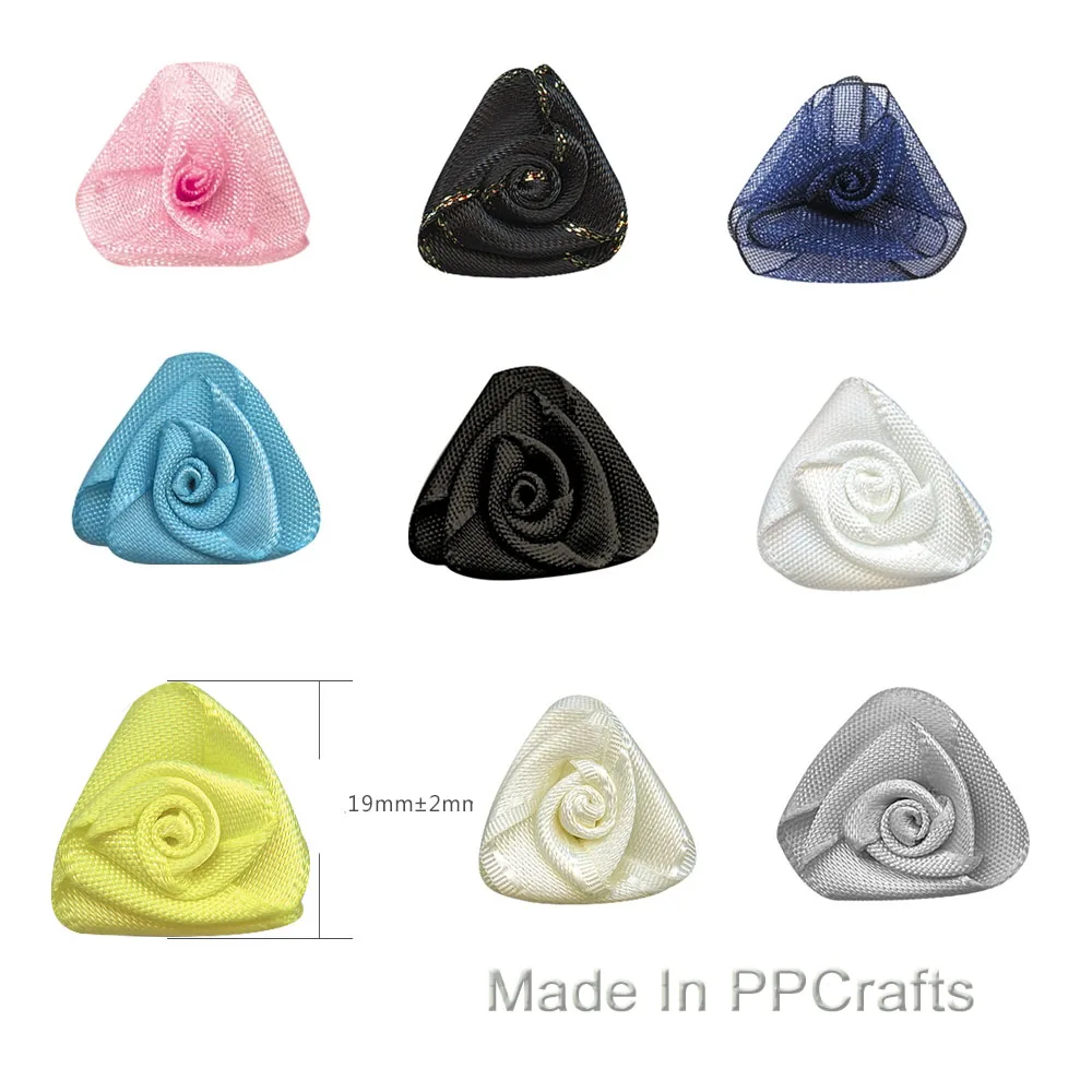 

Новинка 3/8 атласная/органза лента, цветок розы для ткани, Свадебный бант, рукоделие, игрушка «сделай сам», 200 шт.