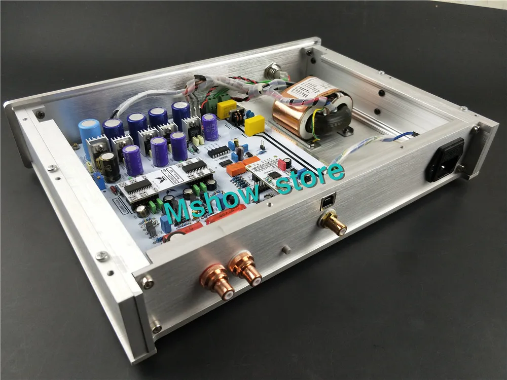 Плата декодера Mshow audio quad AD1865 DAC Hi Fi spdif и PCM2706 USB вход совместимый с модулем amarero/XMOS