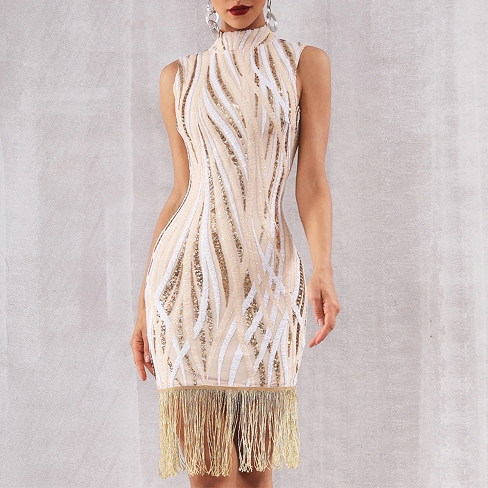 Новый облегающее для вечеринки со знаменитостями платье Для женщин О образный