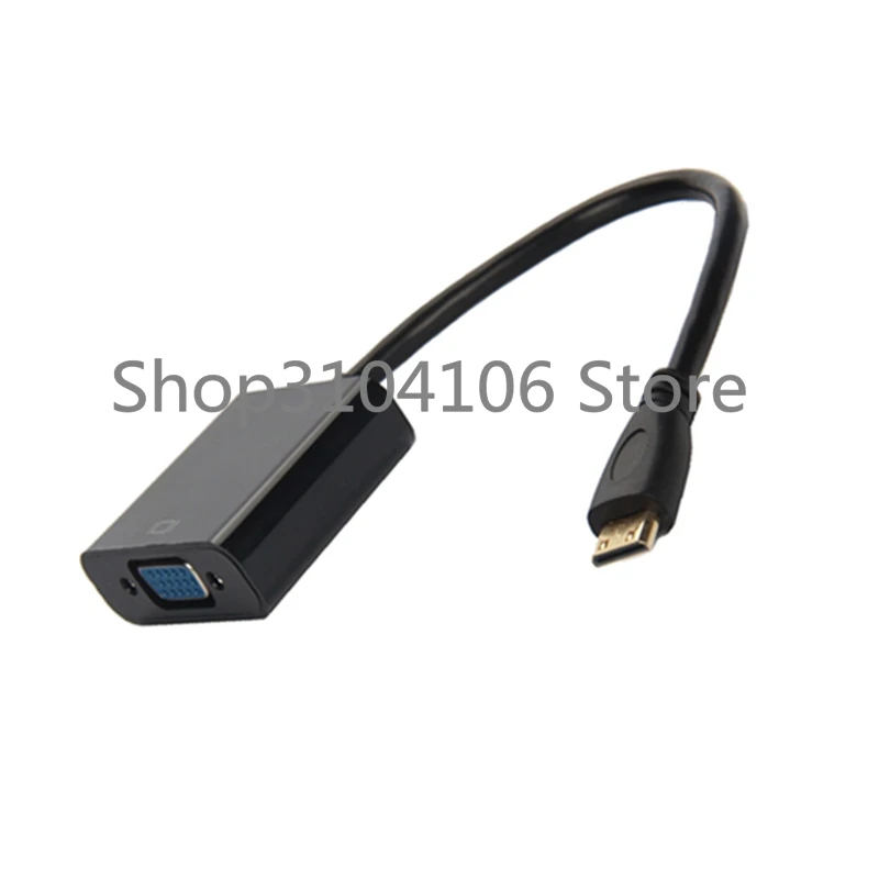Мини HDMI совместимый конвертер VGA штекер гнездо HD видео адаптер кабель 1080P PC HDTV|mini