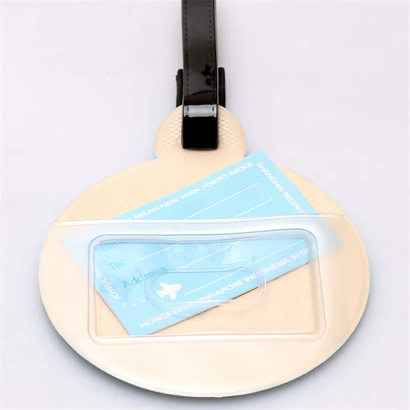Модные карамельные цвета бирки для багажа мультяшный рисунок самолета фанки