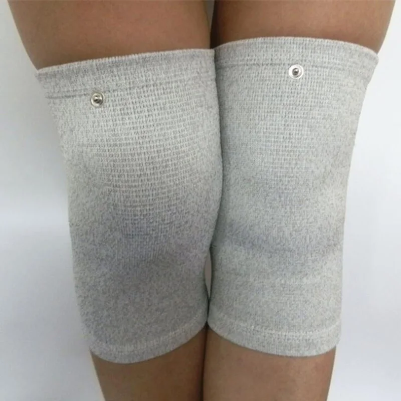 Kneepad 2 шт./пара электрод клеточкой массаж Акупунктура физиотерапия импульсный перчатки браслет elbowpad носки наколенники массажер - Цвет: Kneepad