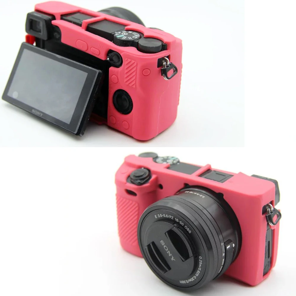 Мягкий силиконовый резиновый защитный корпус для камеры чехол Sony Alpha A6300 ILCE-6300L |