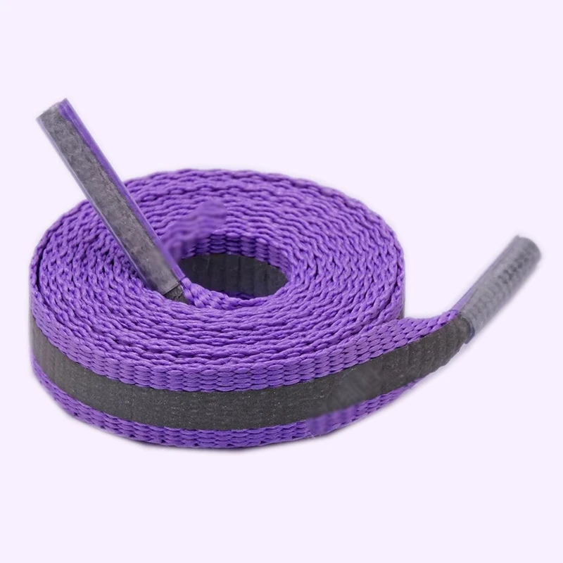 Purple 1 пара 3 м светоотражающие кроссовки со шнурками шнурки для бега шнурки для обуви унисекс Модная обувь шнурки светящиеся шнурки - Цвет: Purple