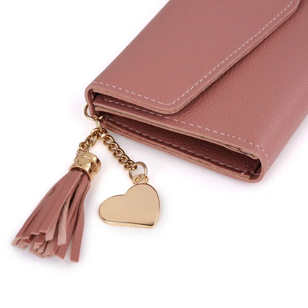 

Arsmundi 2018 New Hand Holding Solid Soft face Trend Heart-shaped Pendant Simple Fashion Chain Women's Card Holder Coin Wallet