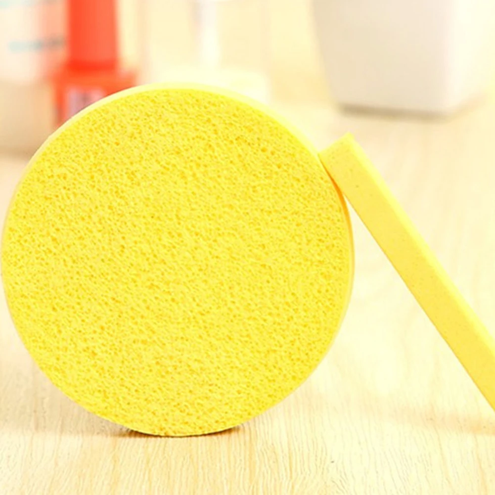 12 шт./пакет Косметическая пуховка сжатая Очищающая губка для очищения лица