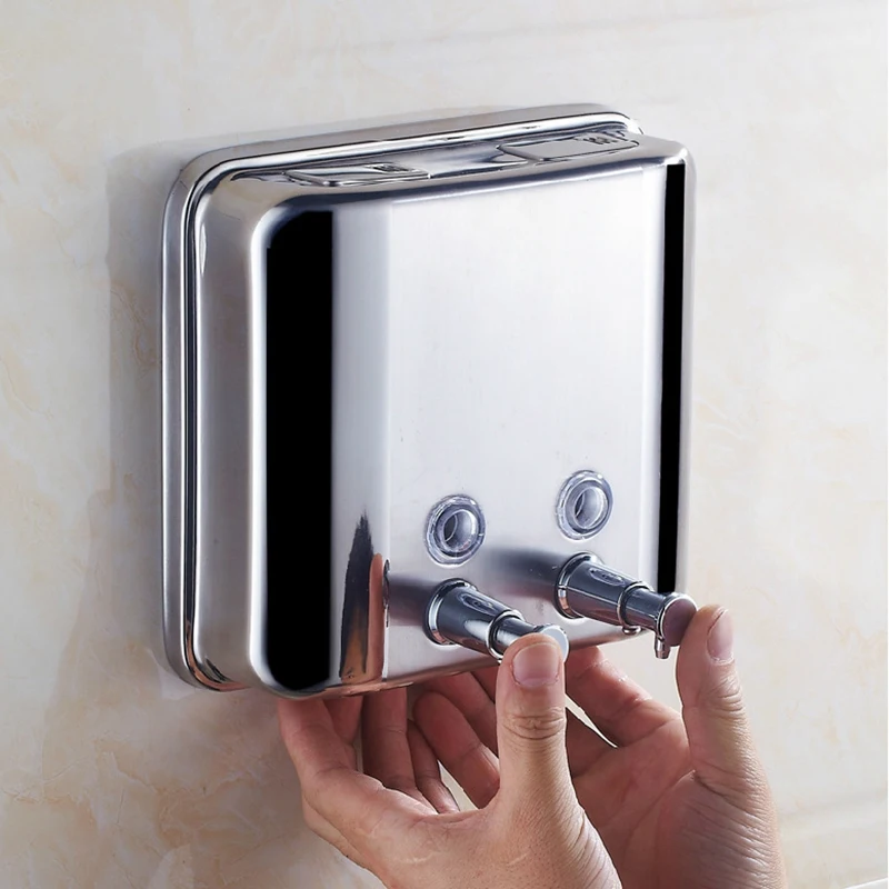 Дозатор жидкого мыла 1500 мл 304 нержавеющая сталь настенный дозатор