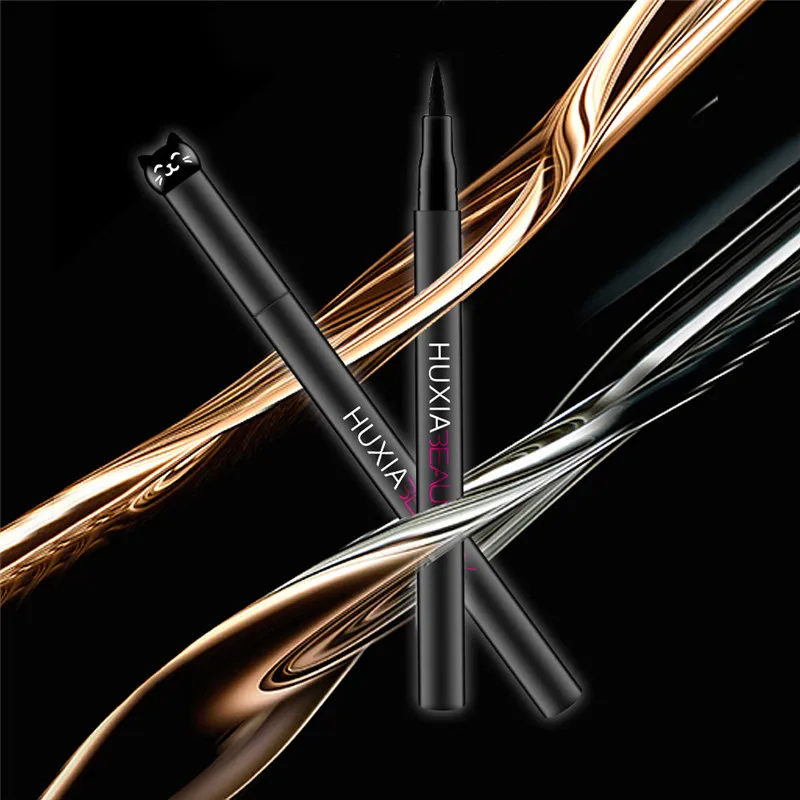 Водонепроницаемая черная жидкая подводка для глаз Ручка кошачий стиль