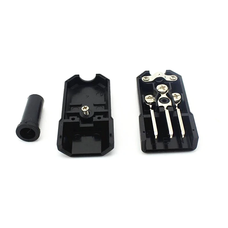 10PCS IEC C14 Male Plug Rewirable Power Connector 3Pin IEC-C14 Socket Computer Cable Adapter 10A 250V Black | Электроника