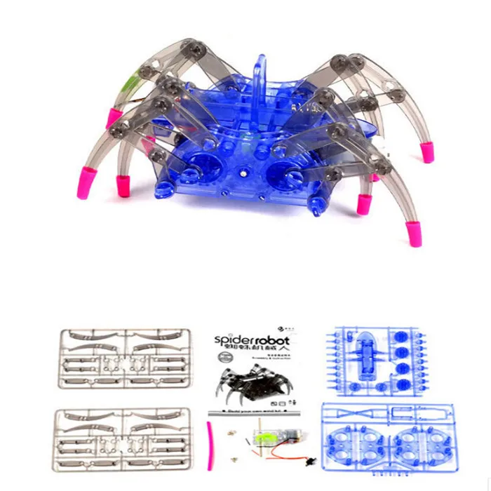 Электрический робот-паук DIY игрушечные лошадки развивающие собранный комплект
