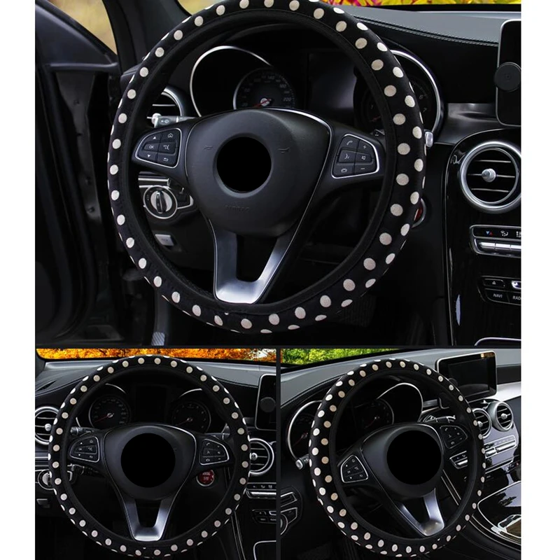 Чехол на руль сделай сам чехол мягкий плюшевый Стайлинг автомобиля аксессуары