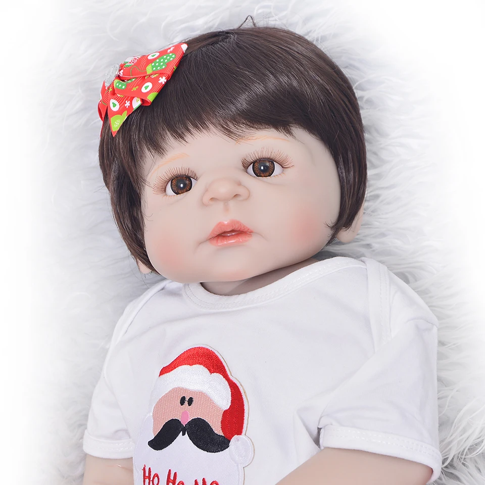55 см Bebes reborn полностью силиконовая кукла Reborn Baby Doll Toy Like Real 22 дюйма принцессы для
