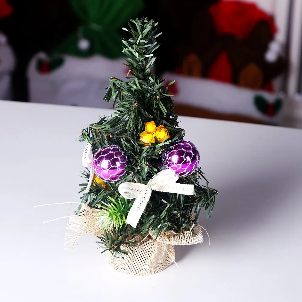 Новинка, праздничная Рождественская елка, цветок, мини настольный стол, XmasTree, вечерние украшения, украшение для дома, офиса, подарки для детей - Цвет: as picture show
