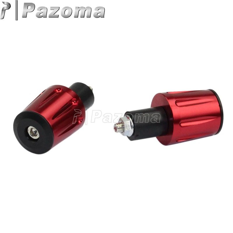 Универсальная мотоциклетная красная заглушка Pazoma 7/8 дюйма Концевая для руля