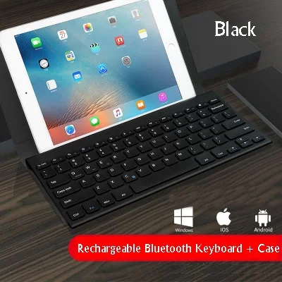 Серый B O W HB068S мини тонкий портативный Bluetooth беспроводной комплект клавиатура и мышь ноутбук планшет клавиатура и мышь для домашнего использования в офисе - Цвет: Серый