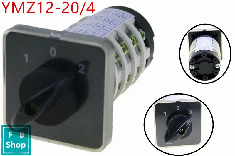1 шт szl9 20/4 20A 690V 4 секционная Ручка 2 Позиции 0 универсальный ручной Электрический