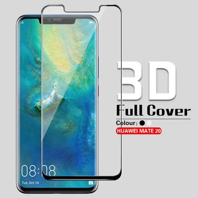 3D полное покрытие закаленное стекло для Mate 20 Pro RS X 20pro 20RS 20X Передняя крышка