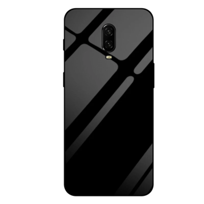 For Oneplus 6T case Gradient Tempered Glass Case 6 T 1+6T A6010 Silicone Frame Hard Back Cover Oneplus6T shell | Мобильные телефоны