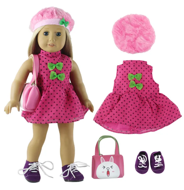 Лидер продаж наряд для 18 дюймовой американской куклы с различными красивыми