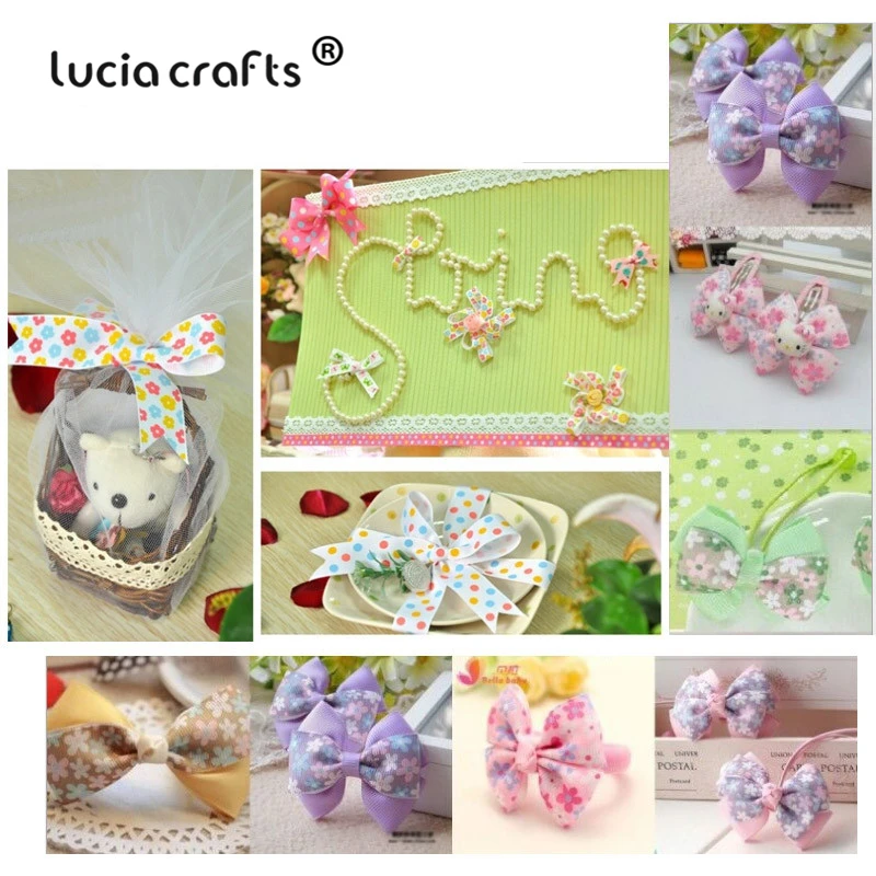 Ленты для рукоделия Lucia crafts 6 ярдов разные варианты напечатанные ленты аксессуары