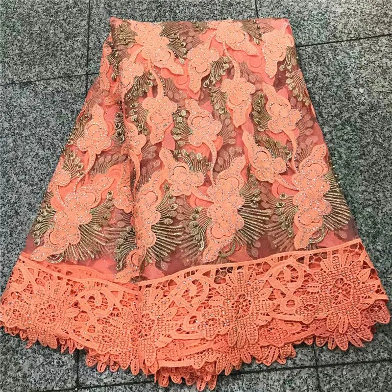 Французский чистая кружевной ткани 2018 последние африканские гипюр кружевная