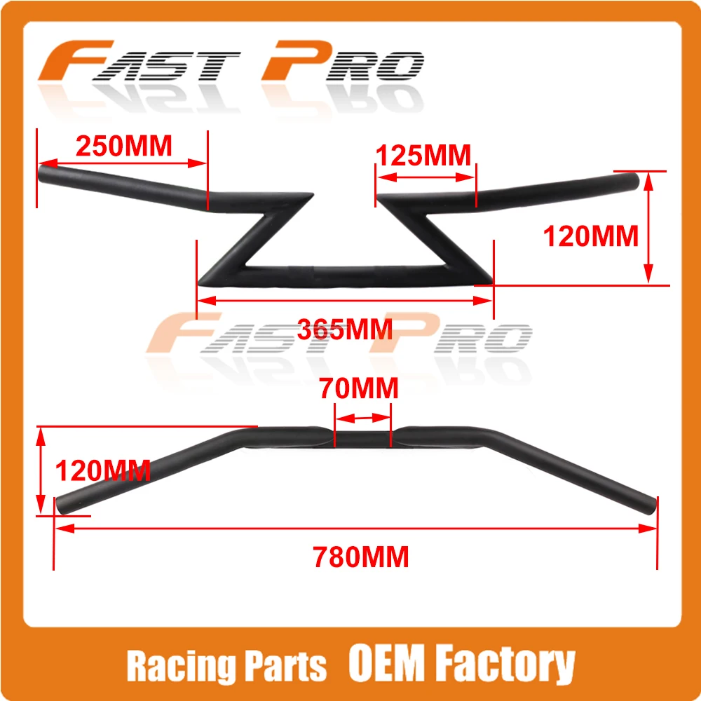 

Motorcycle Motocross Aluminum 1" 25mm Handlebars Handle Tubes Z Bars For SUZUKI KAWASAKI Harley Triumph BMW APRILIA DYUCATI