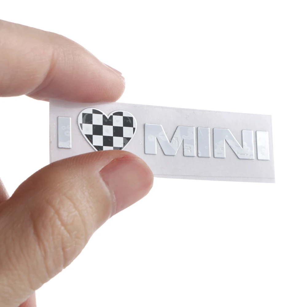 Юнион Джек Металл я люблю мини-наклейка эмблема наклейки для Mini Cooper земляк Clubman F55 F56 R55 R56 R60 F60 автомобильные аксессуары