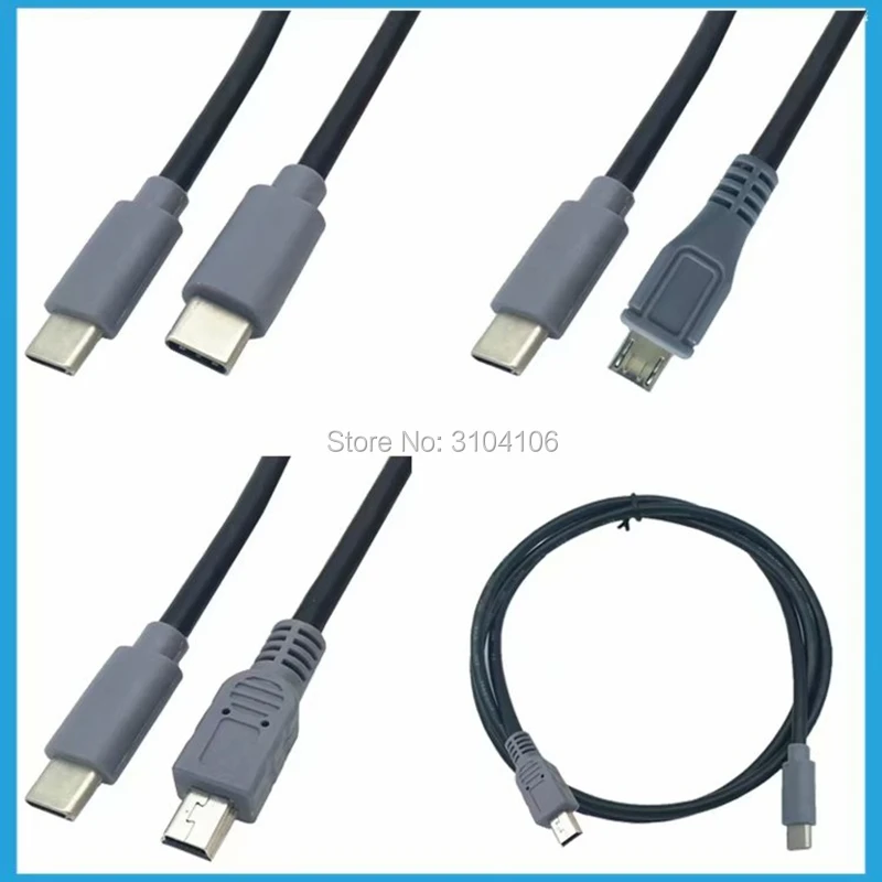 25 см 1 м 3 type c USB 2 0 микро и мини 5 контактов штырь Зарядка данных OTG конвертер