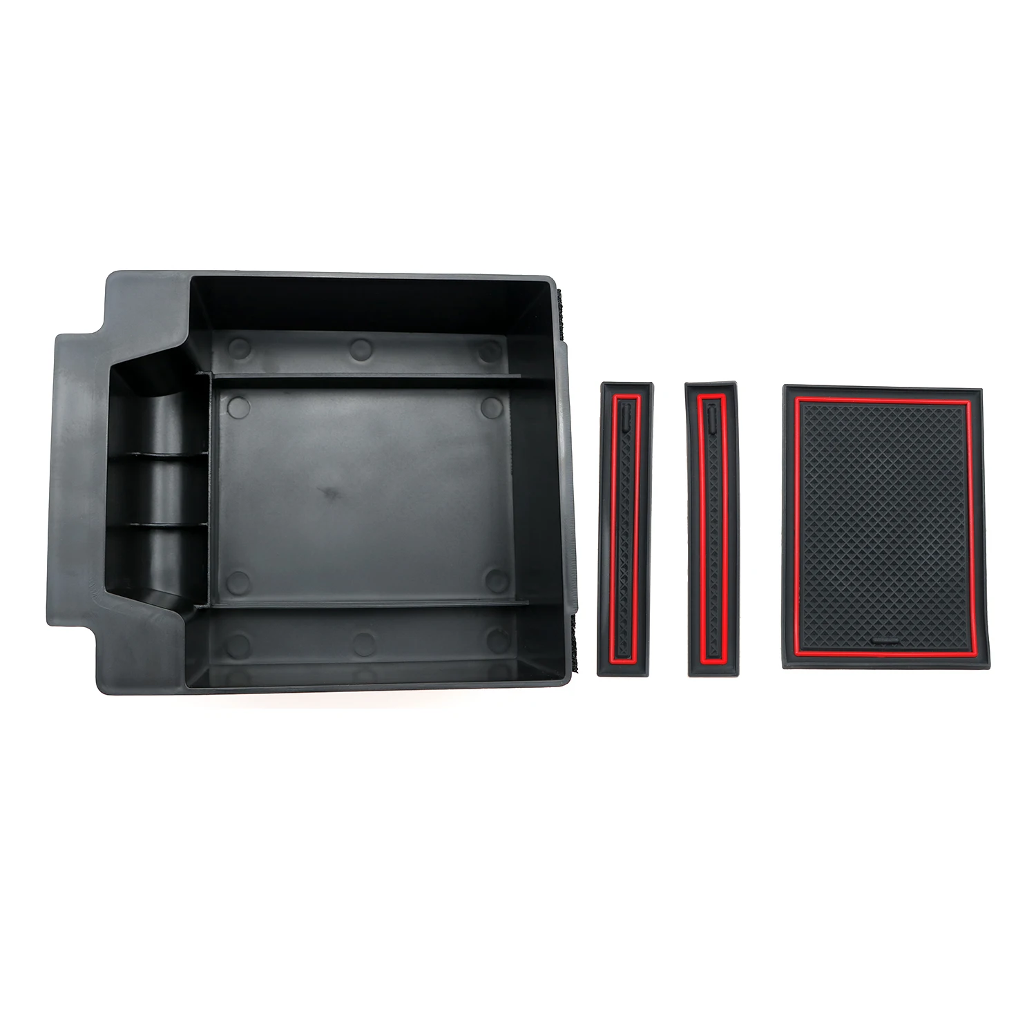 RUIYA Anti-slip Pad Armrest Storage Box For Seat Ateca Car Center Console Organizer,Car Interior Holder Secondary Container