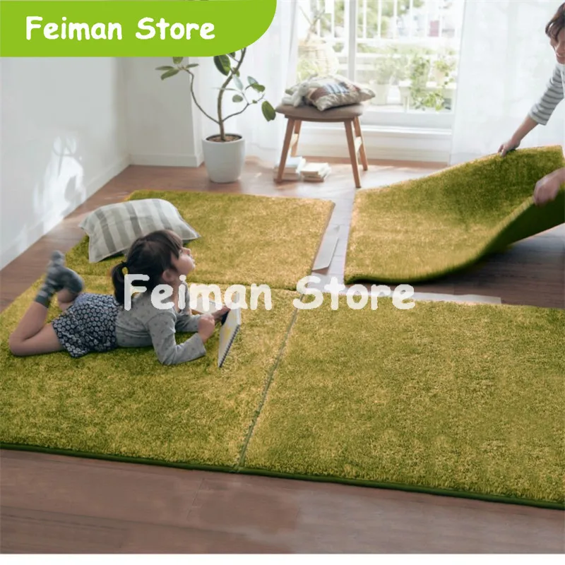 Новые длинные волосы памяти пены коврики играющие Дети Мягкий лоскутный ковер