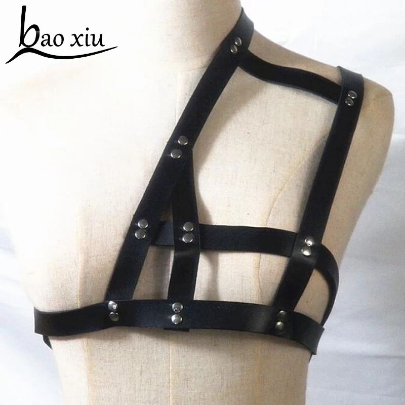 2019 Новый Винтаж панк плечи пикантный ремешок с Искусственная кожа средства ухода