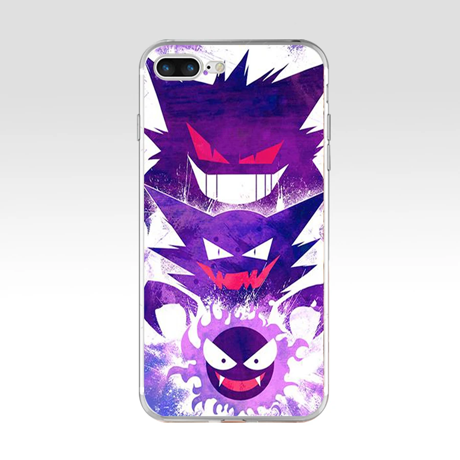 8 Мягкий силиконовый чехол Pokemons Go Gengar Sinister из ТПУ для Apple iPhone5 5S se 6 6s 7 8 plus x xr xs max coque - Цвет: 8