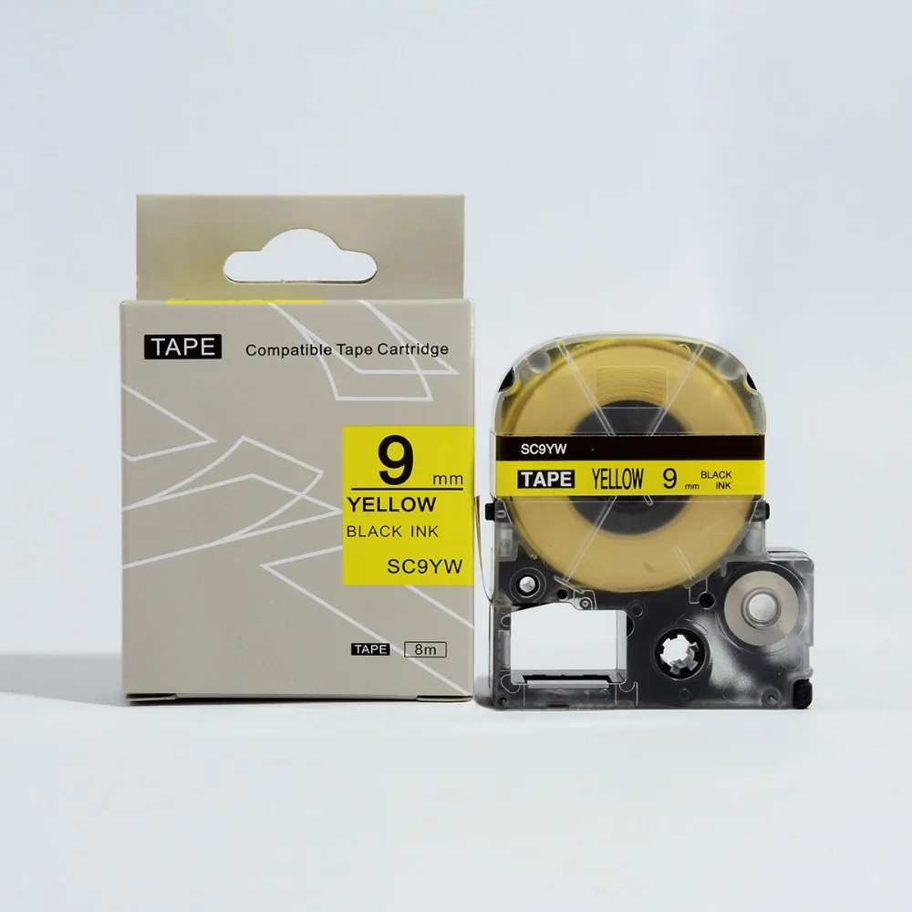 5PK смешивать цвета совместимая kingjim 9 мм лента для маркировки SS9KW ST9KW SC9RW SC9BW SC9YW labelworks LW300/LW400