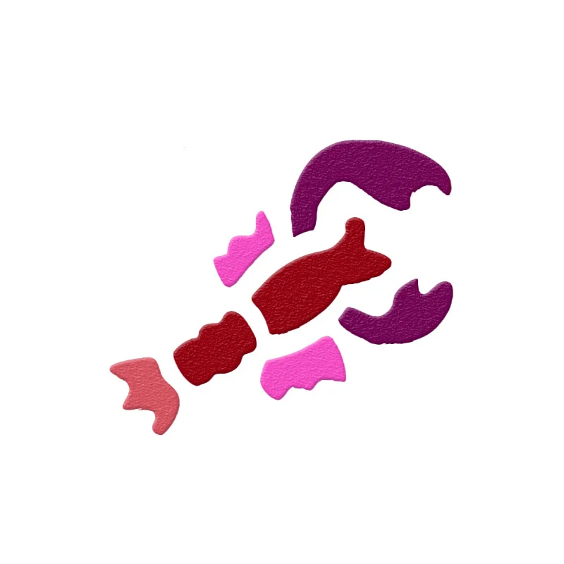 6pcs Deep-sea Animals pvc Layering Stencils for Diy scrapbook coloring painting stencil home decor diy etc. Product image |