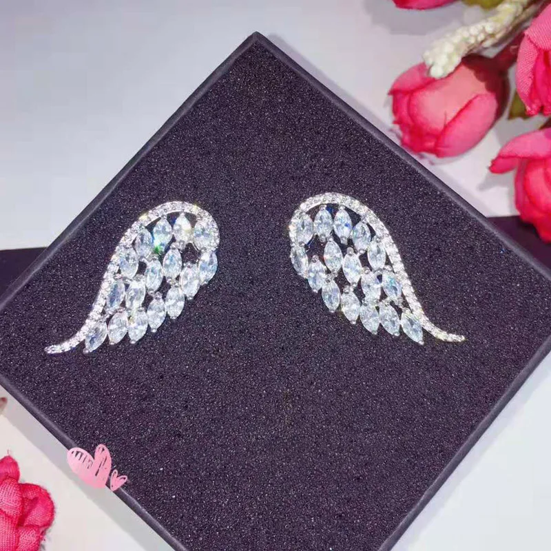 Be 8 Fashion Brilliant AAA Cubic Zircon Women Stud Earrings Brincos Weeding Jewelry Party Gifts Earings E814 | Украшения и