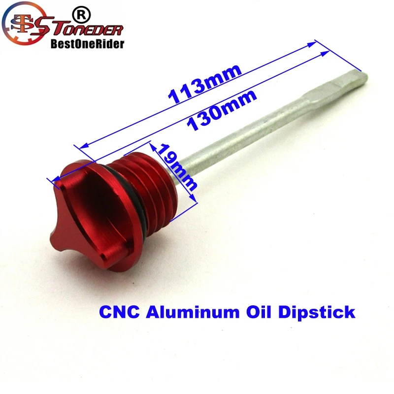 STONEDER CNC Dip Stick масляный щуп двигателя для Lifan YX 125cc 140cc 150cc 200cc 250cc Stomp YCF IMR SSR Thumpstar GPX
