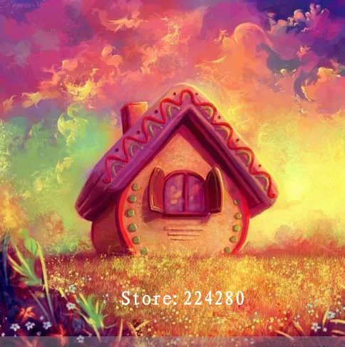 

Fairy Tale Cartoon Needlework,Embroidery,house Scenic DIY 14CT Unprinted Cross stitch kits,Art Pattern Cross-Stitching Decor
