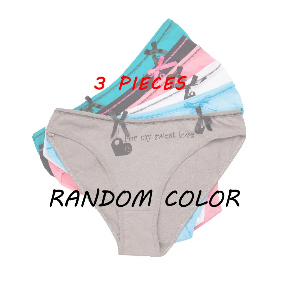 multi-3pcs-random YOUREGINA, сексуальное женское кружевное белье трусики, хлопок, боксеры, трусы, трусики, женское нижнее белье, хлопок, 3 шт - Цвет: multi-3pcs-random