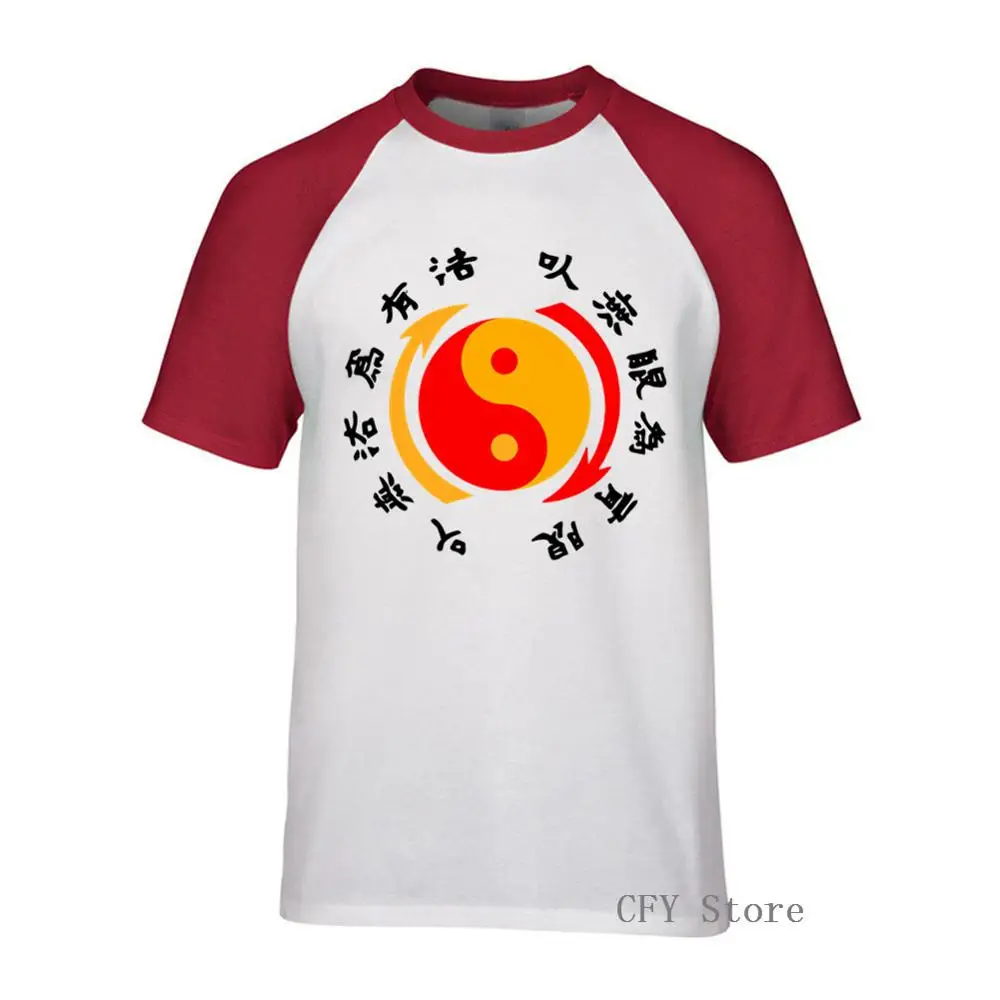 Мужская хлопковая футболка Kungfu Модная для папы Брюса Ли | одежда