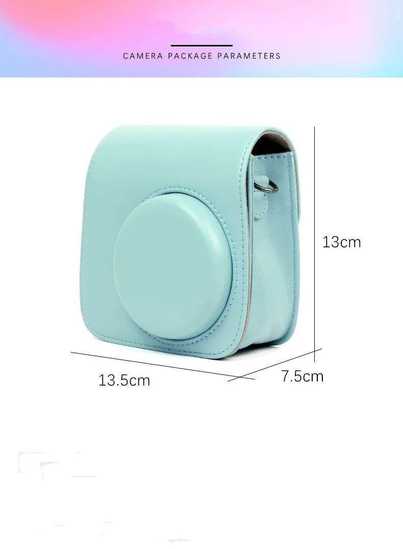 Портативная сумка из искусственной кожи для камеры 5 цветов чехлы с плечевым
